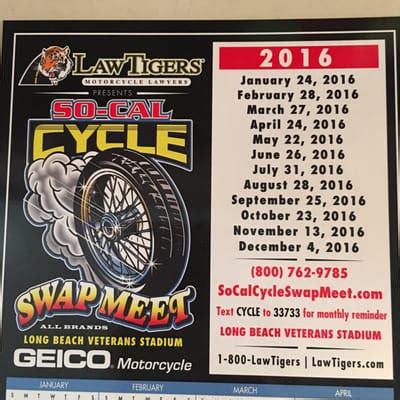 So-cal Cycle Swap Meet Calendar