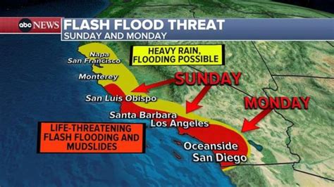 SoCal braces for 3 days of rain, potential t-storms and flooding