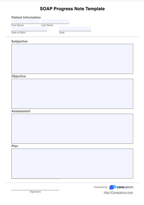 Soap Progress Notes Template