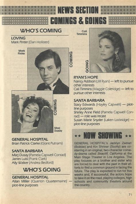 Soap opera weekly comings and goings. Things To Know About Soap opera weekly comings and goings. 