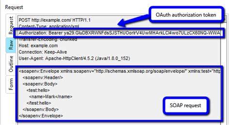 Soap request online.  The authorization header will be automatically Online tool for T...