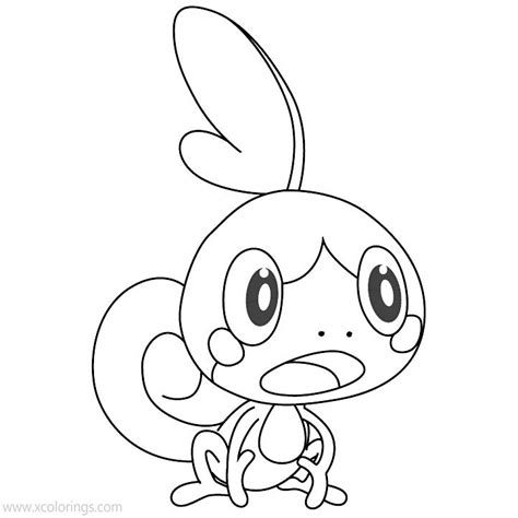 Sobble Pokemon Coloring Pages