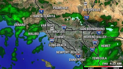 Doppler Radar as of 7:06pm - Leading edge of the heavier rain is about to reach Santa Maria. This band of moderate to heavy rain will advance Southeast across #SoCal through the night, reaching Downtown LA around 3am or so, accompanied by gusty winds.. 