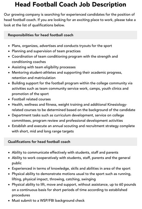 Soccer Coach Job Description - Crowder College