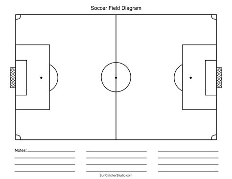 Soccer Field Diagram (Free to Download and Print)