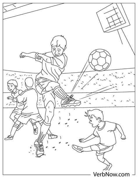 Soccer Game Coloring Pages