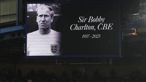 Soccer fans flock to Old Trafford to pay tribute to Bobby Charlton following his death at age 86