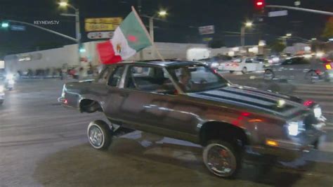 Soccer fans take over Pacoima intersection following Mexico's Gold Cup win