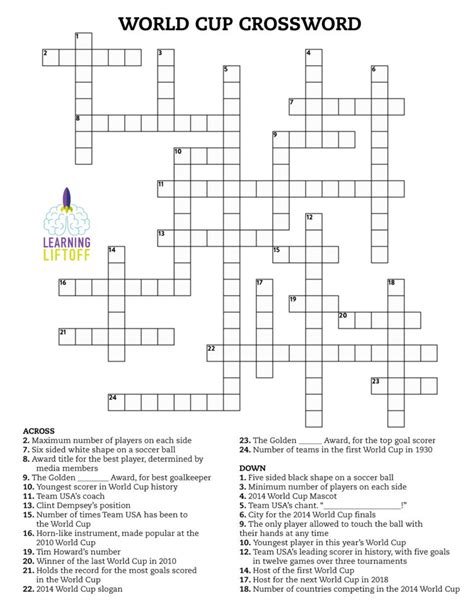 Likely related crossword puzzle clues. Sort A-Z. World soccer org. World Cup soccer org. Governing body for soccer. World Cup organizer. Org. that puts on the World Cup. Org. for footballers, futsallers, and beach soccer players. Governing org. of soccer.. 