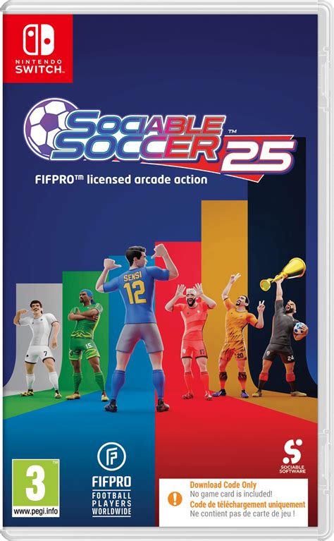Sociable soccer 25 switch.  Publisher: Tower Studios.  Thousands of pro...