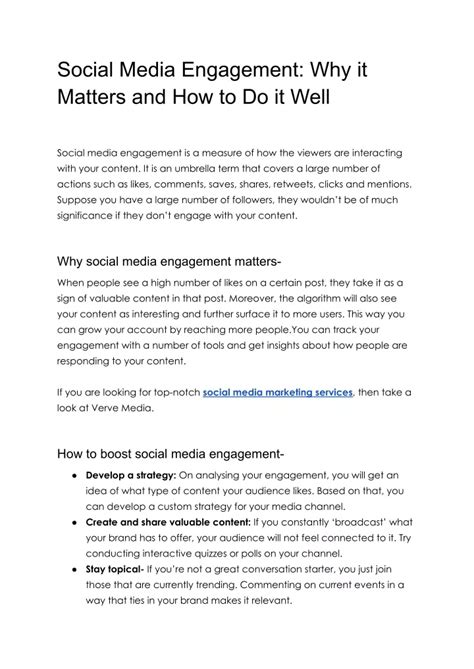 Social Media Engagement: Why it Matters and How to Do …