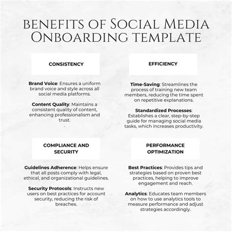Social Media Onboarding Template