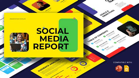 Social Media Report Google Slides and PowerPoint template