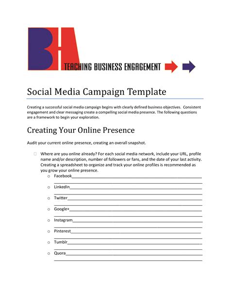 Social Media Rfp Template