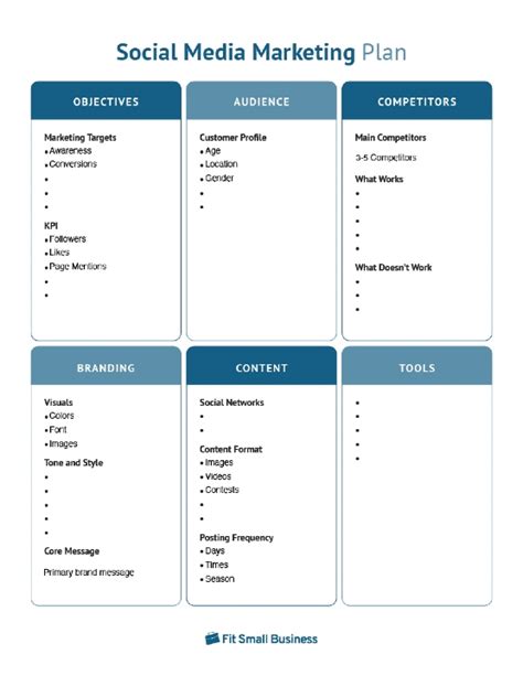 Social Media Strategy Template Download Free Documents For Pdf Word And Excel