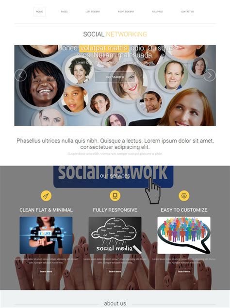 Social Networking Site Template Social Networking Website Templates Dreamtemplate