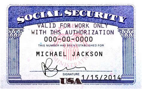 Social Security Card Template Example Nurul Amal with