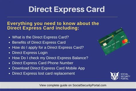 Social Security Direct Express Debit Card Facts Direct Express Card Help