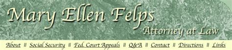 Social Security Disability Attorney : Texas : Mary Ellen Felps