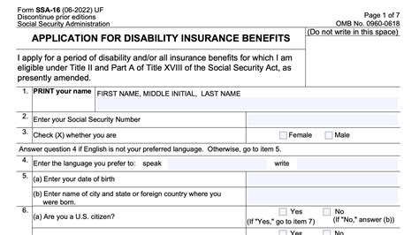 Social Security Disability Online Application
