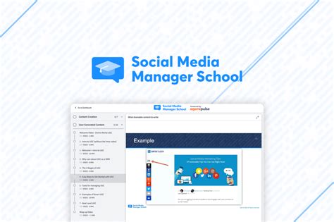 Social media manager school.  Strategy-planning templates.  View job des...