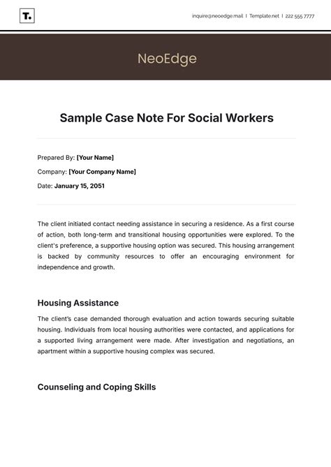 Social work case file example.  Firstly, as you may not work with a particular ...