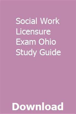 Social work licensure exam ohio study guide. - Pathologisch-anatomische diagnostik an tierleichen mit anleitung zum sezieren.