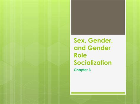 Socialisation of gender roles - Studylib