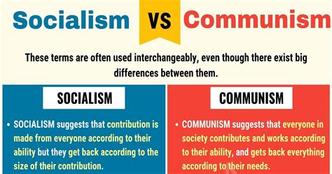 Socialist vs communist. One key difference between socialism and communism is the way in which each of these economic philosophies might be realized in a society. Communism would result from a violent overthrow of the ... 
