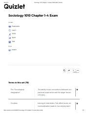 Sociology 1010 Exam-3 Chapter-18 Flashcards Quizlet