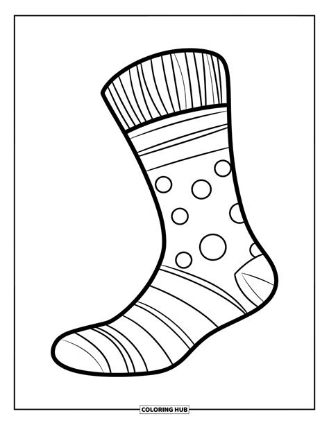 Sock Coloring Shee