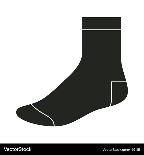 Sock template Royalty Free Vector Image VectorStock