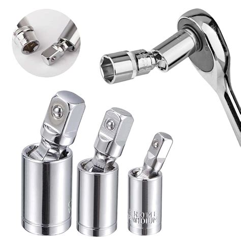 Socket wrench adapter.  Upgrade your socket set with our socket wrench adapter set.  3PCS I...