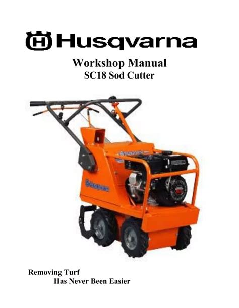 Sod Cutter Workshop Manual - mcculloch.com