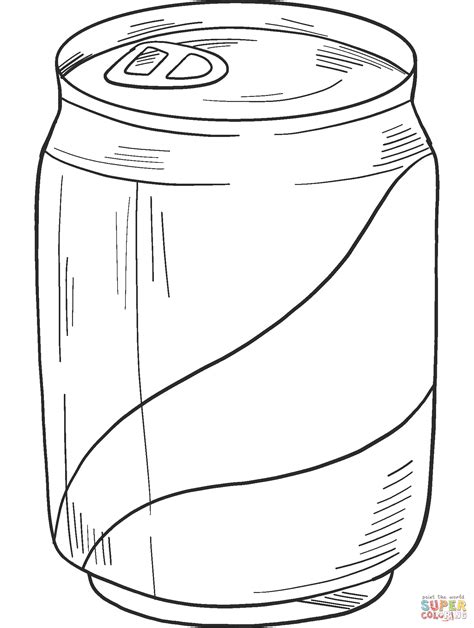 Soda Can Page Coloring Pages