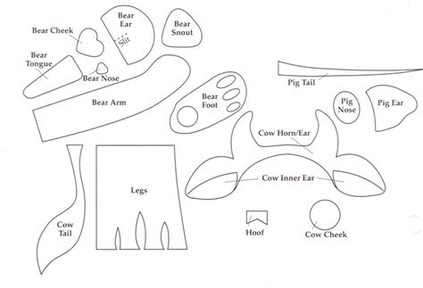 Soda Can Template Printable Cow Ear Pattern to Pin On Pinterest