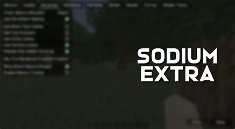 Sodium extra bedrock