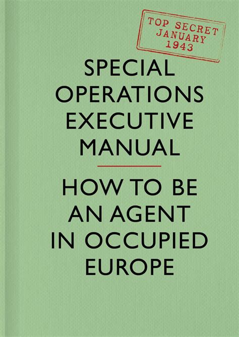Soe manual how to be an agent in occupied europe by special operations executive. - Siegel und siegeln im alten ägypten.