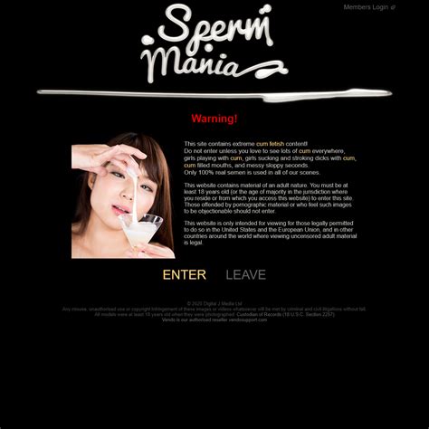 Soermmania. Sperm Mania SiteRip (Episodes 235-365) 1080p. Description: Sperm Mania contains extreme cum fetish content! This site is dedicated to those who love to see lots of cum everywhere, girls playing with cum, girls sucking and stroking dicks with cum, cum filled mouths, and messy sloppy seconds. Only 100% real semen freshly splurged from uncensored ... 