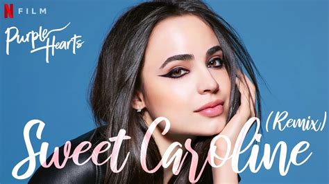 Sofia Carson Performs "Sweet Caroline" Purple Hearts ... - YouTube