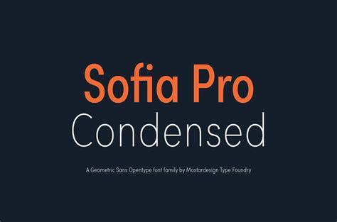 Sofia Pro Condensed Font DaFont File