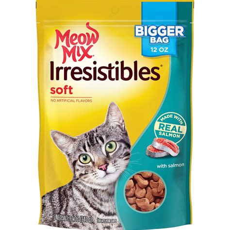 Soft cat treats. Temptations Savory Salmon Flavor Crunchy and Soft Cat Treats, 30 oz Tub. 4546. $30.48. Purina Friskies Ocean Of Delight Gravy Wet Cat Food Variety Pack, 5.5 oz Cans (40 Pack) 2012. 1000+ bought since yesterday. $27.24. Fresh Step Multi-Cat Scented Clumping Cat Litter with the Power of Febreze, 38 lbs. 26512. 