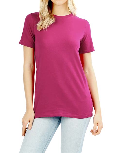 Soft cotton t shirts. COLLECTIBLE COLORS - Priced so you can buy a bunch and perk up your tee shirt wardrobe in an instant. SOFT COTTON, PURE COMFORT - US-grown cotton knit is soft and comfy. (Heathered styles are a cotton/polyester blend.) COLD WASH - Hanes recommends machine washing this women's tee in cold water to reduce energy usage. 
