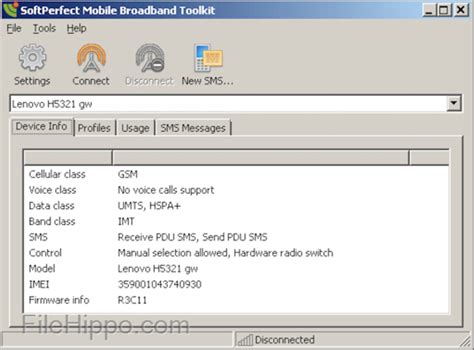SoftPerfect Mobile Broadband Toolkit for Windows