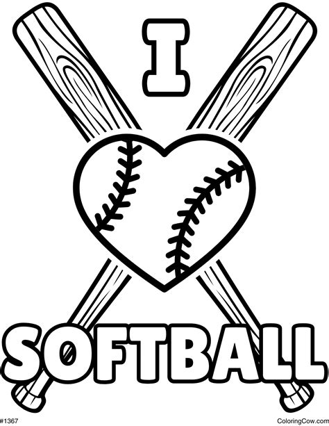 Softball Coloring