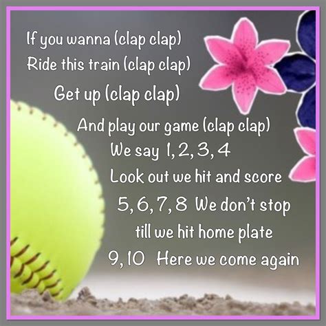 Softball chants funny. Funny Softball Sayings. 9.) Call us butter cause we are on a roll. 10.) Softball: There’s nothing soft about it; it just leaves a bigger bruise. 11.) We’re so good your mom’s cheers for us! 12.) Stay in the dugout. You might get hurt. 13.) Softball is Not for Softies. 14.) Chicks with sticks. 15.) Save the drama for your mama; we’re ... 