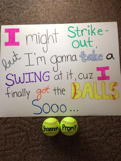 Softball hoco proposals. HOCO Softball. 181 likes · 129 talking about this. School Sports Team 