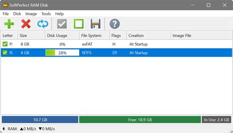 Softperfect ramdisk.  SoftPerfect RAM Disk - Online user manual, Adding a disk Adding a disk T...