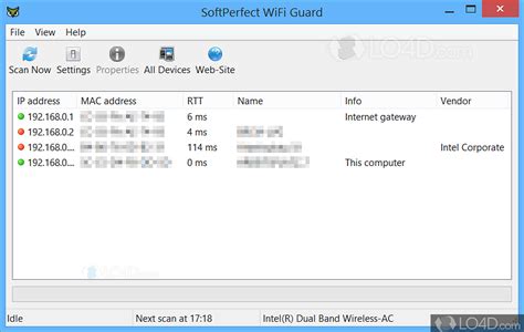 Softperfect wifi guard.  A specialised monitoring app that helps to pr...