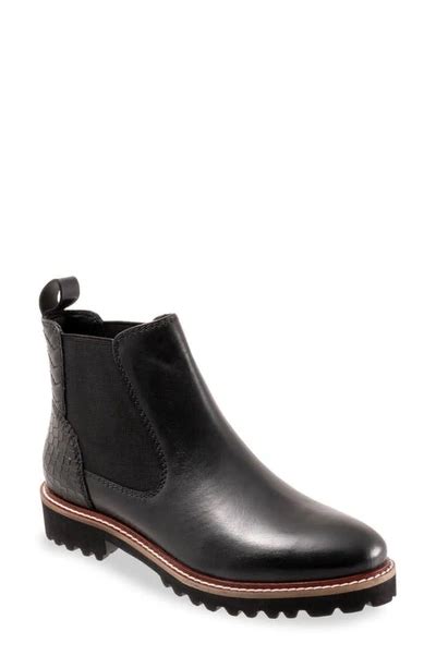 Softwalkr Indiana Chelsea Boot In Black Suede ModeSens